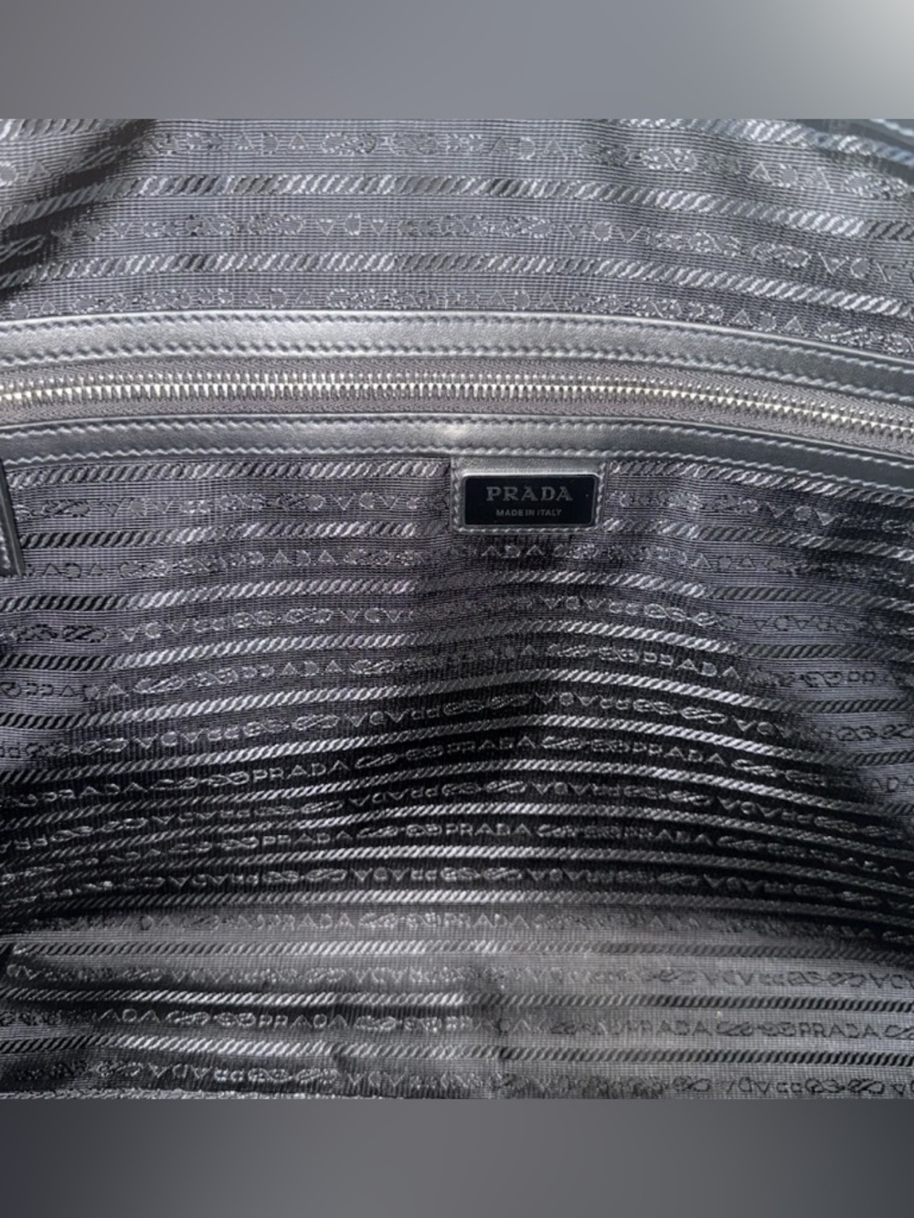 Prada Brown Saffiano Leather Duffle Bag - Picture 6 of 8